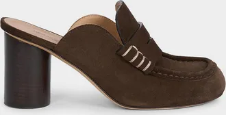 J.W.Anderson 75mm Suede Loafer Mules