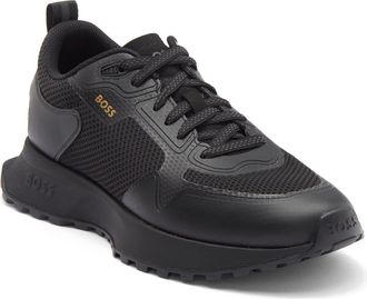BOSS Jonah Running Shoe in Black/Black at Nordstrom Rack, Size 13Us / 12Uk