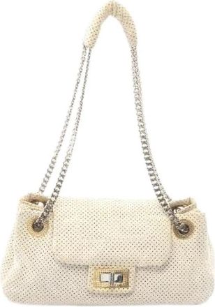 Chanel Pre-owned 2.55 Leren Schoudertas - Dames - Vintage Schoudertas - Beige - ONE Size - Leer - Vintage