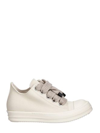 Rick Owens Jumbolace Low Sneakers Bianco