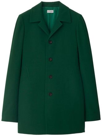 Burberry Cappotto monopetto - Verde