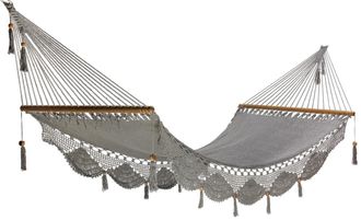 Hamac del sol Hamaca de madera nicarag&uuml;ense - gris - 100% algod&oacute;n - 100 x 360 cm
