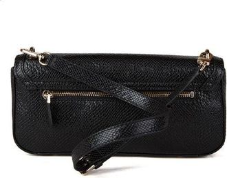 Guess Womens Shoulder Bag Black Polyurethane Shoulder-bags