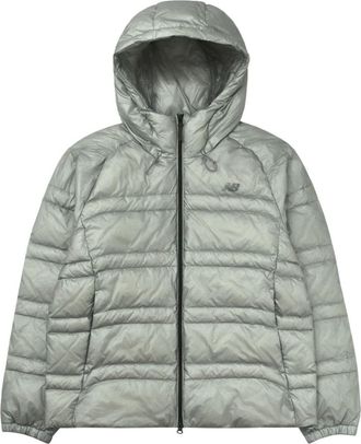 New Balance Flying 77 Superlight Hooded Goose Down Jacket Asia Sizing Light Gray NBNPF41973-16