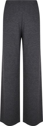 Eleh Soft Wool Elastic Waistband Wide-Leg Pants