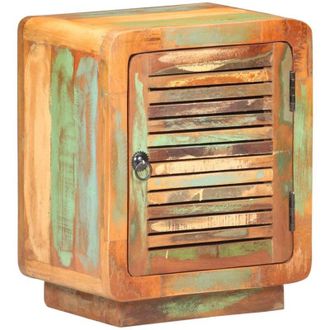 vidaXL Mesita De Noche De Madera Maciza Reciclada 40x30x50 Cm Vidaxl