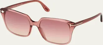 Tom Ford Faye Square Acetate Sunglasses