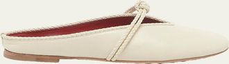 Bottega Veneta Lagoon Nappa Leather Knotted Mary Jane Ballerina Mules