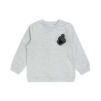 Stella McCartney Felpa con logo girocollo - male - Stella McCartney - Kids Sweatshirts - Gray - 10 Y - Kids