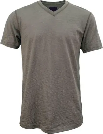 Lords of Harlech Victor Extra Fine Merino Wool V-neck Shirt in Sage at Nordstrom, Size Xx-Large