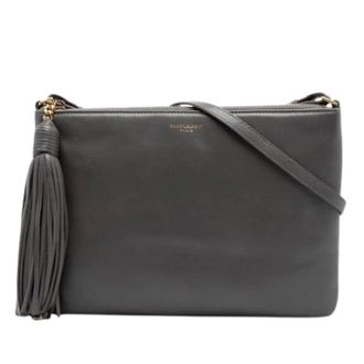 Saint Laurent Pre-owned Cross Body Bags, female, Gray, Size: ONE SIZE Pre-owned Vintage Crossbody Bag