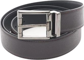 Ferragamo Pre-owned Leren Riem - Heren - Vintage Accessoires - Zwart - ONE Size - Leer - Vintage