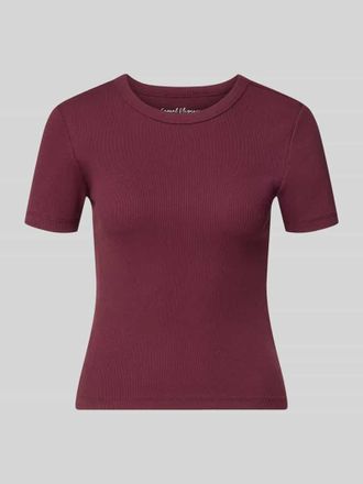Only Regular Fit T-Shirt aus Baumwoll-Mix Modell VAL in Bordeaux, Gr&ouml;&szlig;e XL