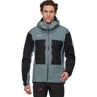 Mammut Taiss Hs Hooded Jacket - Mens in Strata/black at Nordstrom, Size X-Large