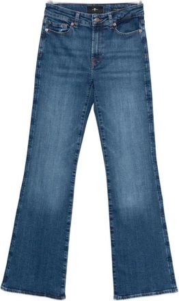 7 For All Mankind Leggy Bootcut Jeans - Dames - Bootcut Jeans - Blauw - W28 - Katoen - Jeans