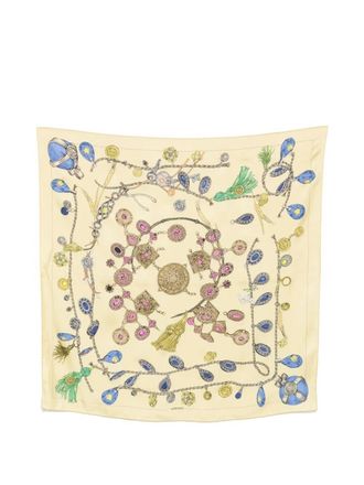 Versace Scarf Silk Twill Broken Jewels