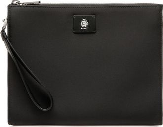 Bally x Adrien Brody clutch bag - men - Nylon/Cashmere - One Size - Black