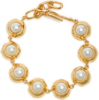 Joanna Laura Constantine Statement Orbs 18kt Gold-plated Bracelet - One Size