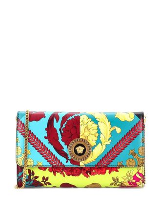 Versace Icon Wallet on Chain Printed Leather clutch bag - women - Calf Leather - One Size - Multicolour
