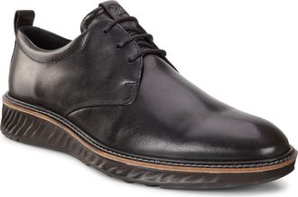 Ecco ST.1 Hybrid Plain Toe Derby in Black Leather at Nordstrom, Size 10-10.5Us