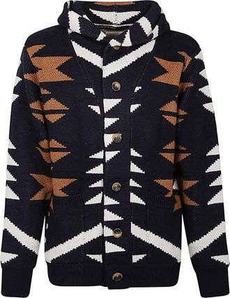 Tooco Ethnic Print Cardigan