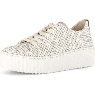 Gabor Woven Platform Sneaker in Oak at Nordstrom, Size 10Us