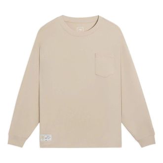 Li-Ning Chinese Color Pocket Long Sleeve T-shirt Light Brown AHSS751-5