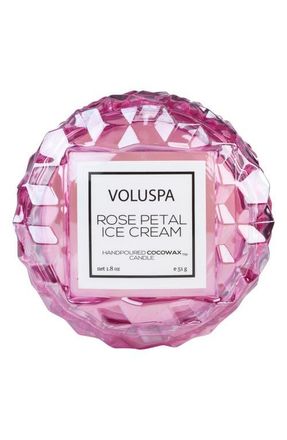 Voluspa Roses Macaron Candle in Rose Petal Ice Cream at Nordstrom, Size 1.8 Oz