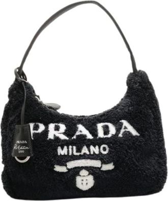 Prada Pre-owned Shoulder Bags, female, Black, Size: ONE SIZE Pre-owned Vintage Shoulder Bag
