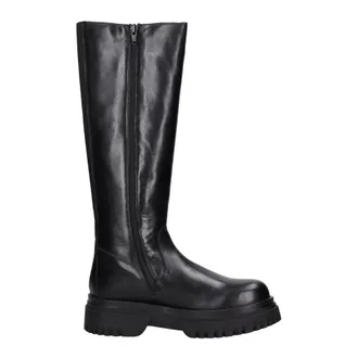 Emanuelle Vee Schoenen, Dames, Zwart, 40 EU, Leer, Laarzen Zwart