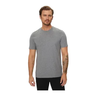 HUGO BOSS Tops, Heren, Grijs, M, Katoen, T-shirts