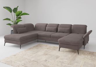 Sit&more Wohnlandschaft »Emely, inkl. Sitztiefenverstellung« wahlweise mit Bettfunktion,Bettkasten,Kopf- & Armteilverstellung