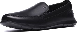 Clarks Mens Flexway Step, Black Smooth, 14