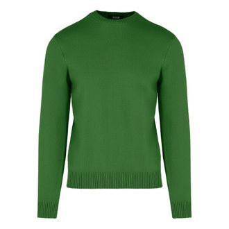 Bomboogie Jersey de cuello redondo de lana merino - Knitwear - Hombre - Verde - 2XL