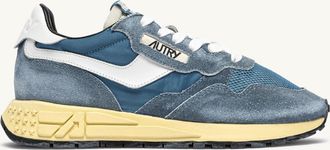 Autry SNEAKERS REELWIND LOW IN NYLON E SUEDE BIANCO E SKY SUGAR