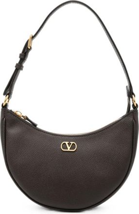 Valentino Garavani Dark Brown VLogo Mini Hobo