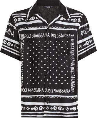 Dolce & Gabbana Bandana-Print Shirt - Mens - Cotton/Silk