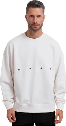 HUGO BOSS Hoodies & sweatvesten, Heren, Wit, L, Katoen, Hugo Sweaters