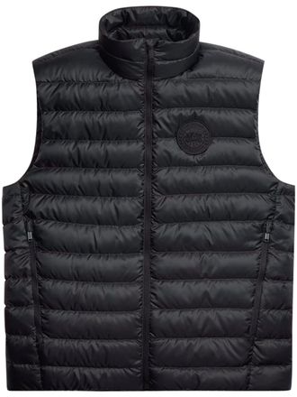 Canada Goose Quilted Black Insulated Vest with High Collar