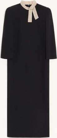 Valentino Cady Couture Embroidered Dress Woman BLACK/SILVER 36
