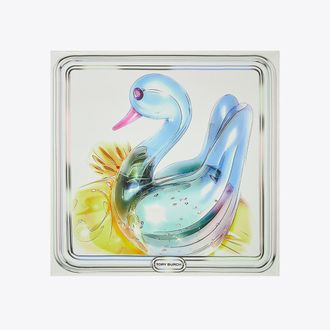 Tory Burch Womens Lucky Duck Silk Scarf, One Size