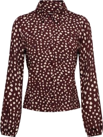 &Co Woman Anja Bambi Blouse - Dames - Overhemden - Rood - XS - Overhemden