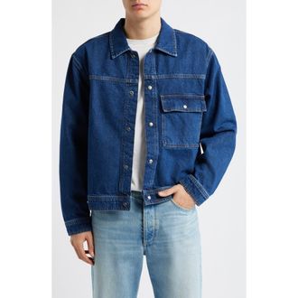 AllSaints Cast Denim Jacket in Dark Indigo at Nordstrom, Size Xx-Large