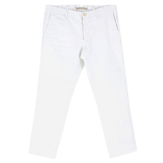 Incotex White Straight-leg Chino Trousers Size S