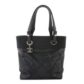 Chanel Pre-owned Paris Biarritz Tote bag - Dames - Pre-owned - Zwart - Maat: ONE Size Leer