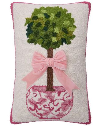 Peking Handicraft Chinoiseries Topiary Ribbon Hook Pillow