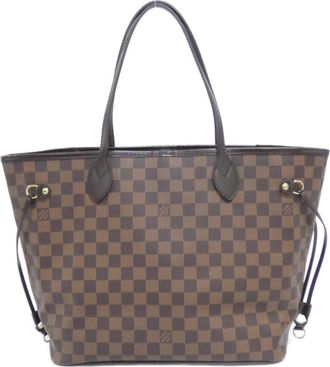Louis Vuitton Brown Coated Canvas Handbag Tote Bag (Pre-Owned)