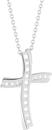I.Reiss Company 14K 0.20 Ct. Tw. Diamond Cross Necklace