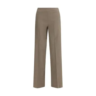 Avenue Montaigne Beige Linen Casual Womens Pants