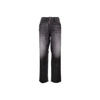 Dsquared2 Jeans, Dames, Grijs, XS, Katoen, Straight Jeans
